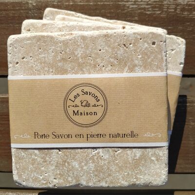 Natural stone soap dish