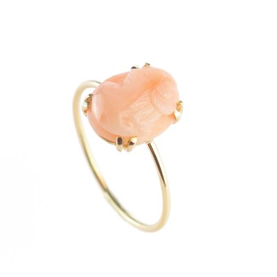 Cammeo Coral Ring
