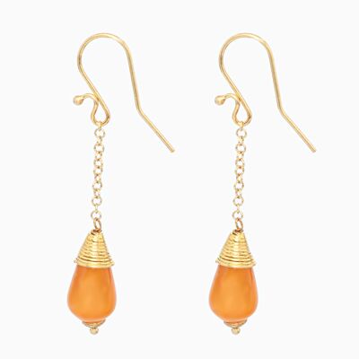 Carnelian Dangle Earrings