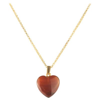 Carnelian Heart Necklace