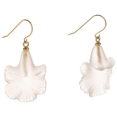 Carved Flower Earrings