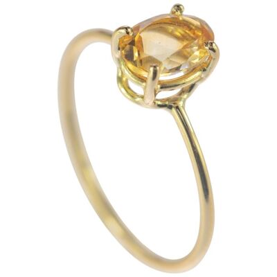 Citrine Quartz Cocktail Ring