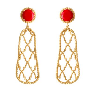 Alhambra Red Earrings