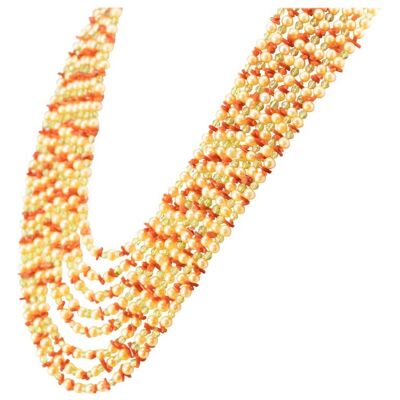 Coloured Pearls Necklace