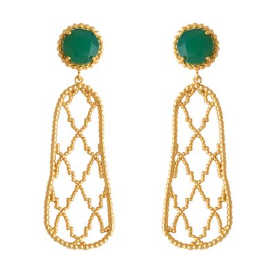 Mint Green Alhambra Earrings