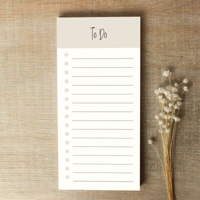 To-do list DIN long - 50 sheets | Exercise block | Daily planner | Weekly planner | Notepad | Office | Home office
