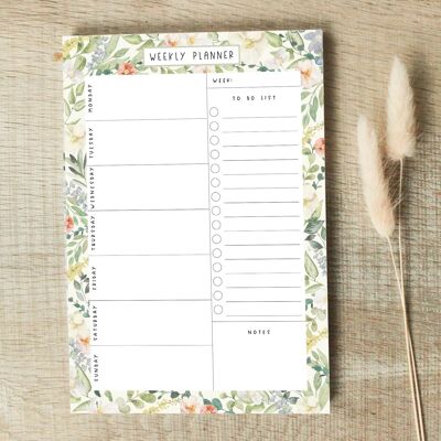 Weekly planner English A5, home office planner, weekly planner, to-do list