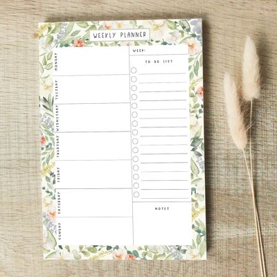 Weekly planner English A5, home office planner, weekly planner, to-do list