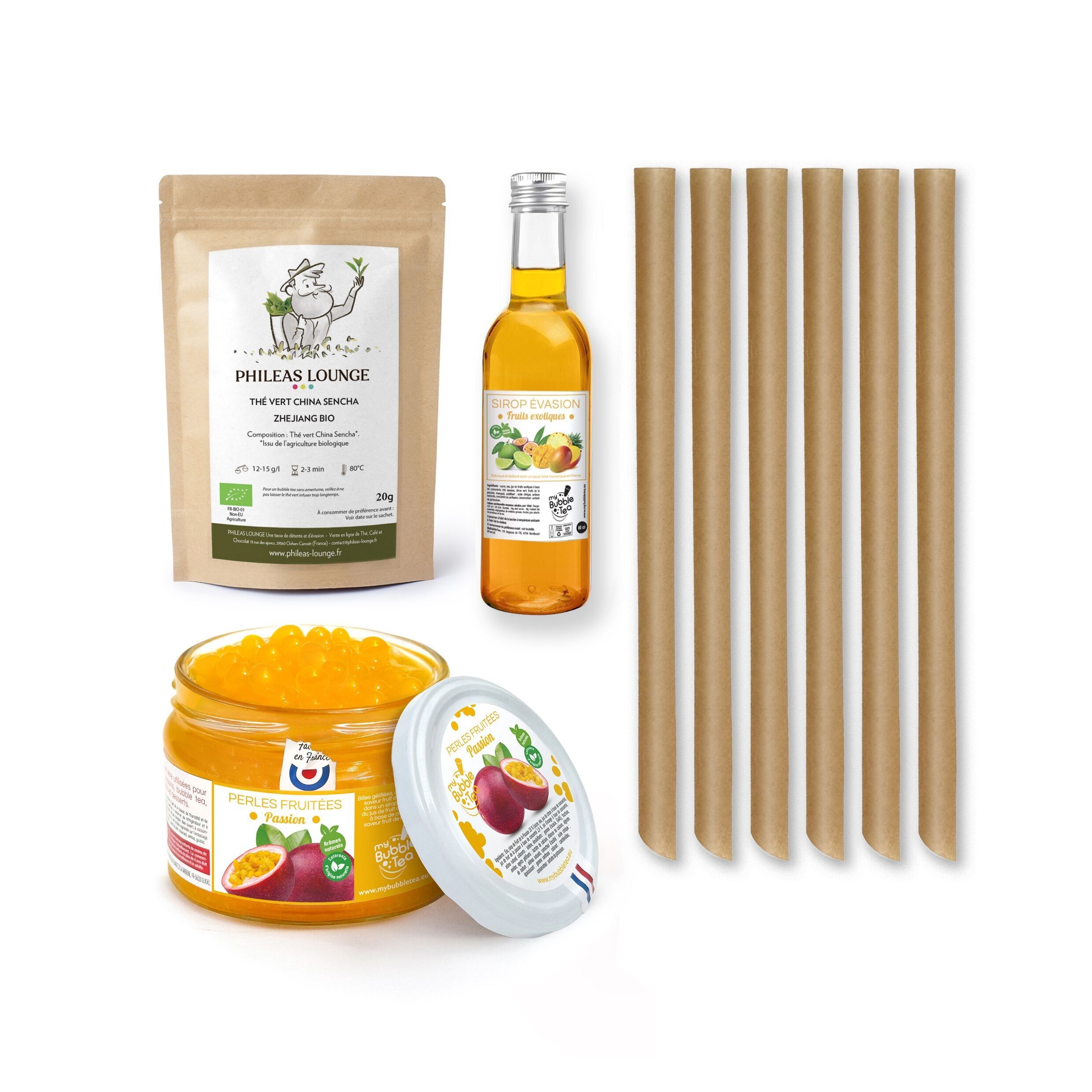 Kit Bubble Tea Perles de fruit - Passion