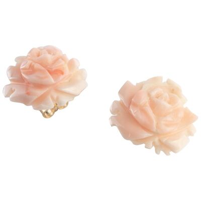 Coral Roses Earrings