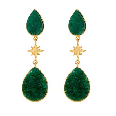 Green Cassiopeia Earrings
