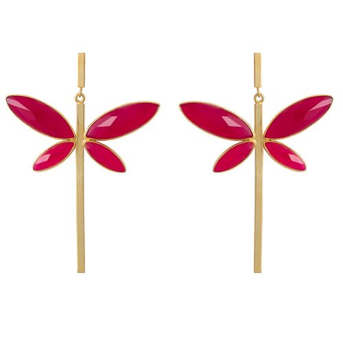 Pendientes Dafne Fucsia