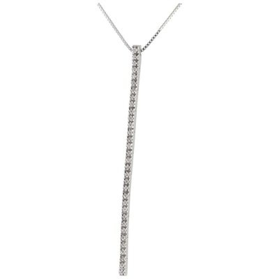 Diamond Line Gold Necklace