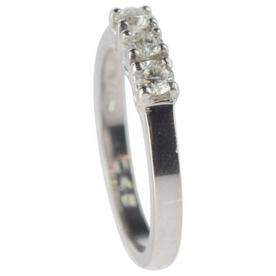 Diamond Radiant Gold Engagement Ring