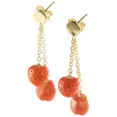 Eden Coral Earrings