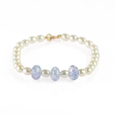 Freshwater Pearls & Crystal Bracelet