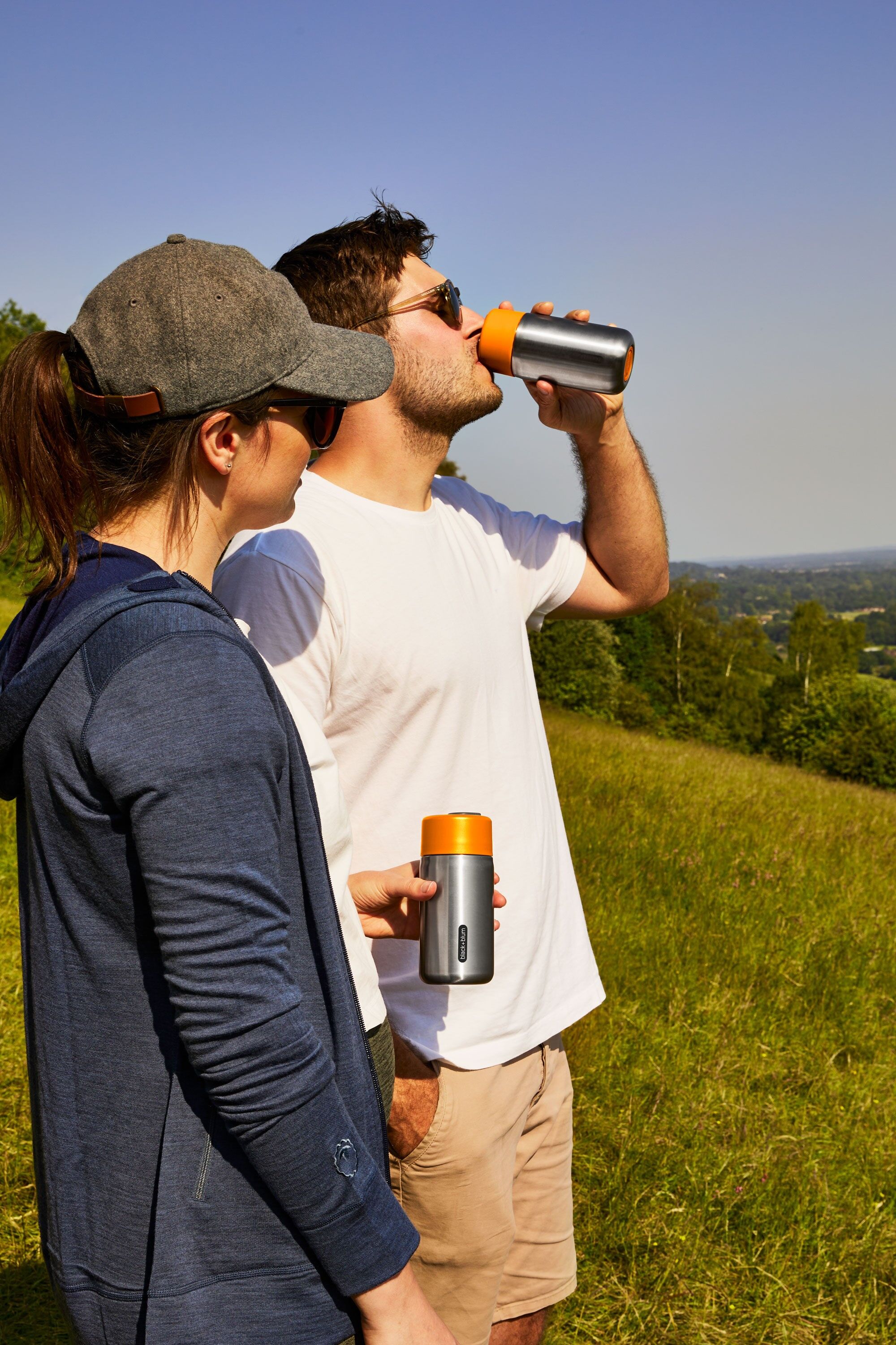 Tazza da viaggio isolata da 340 ml - Arancione - Acciaio inossidabile