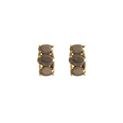 Boucles d'oreilles grises Ios