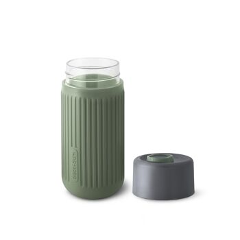 Travel Cup/Mug Glass Olive 340ml 10