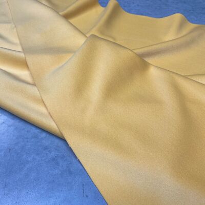 Tissu aspect laine brossée couleur banane - Seraphine