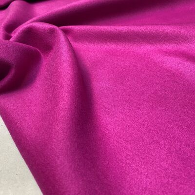 Tissu aspecto laine brossée couleur dahlia- Seraphine