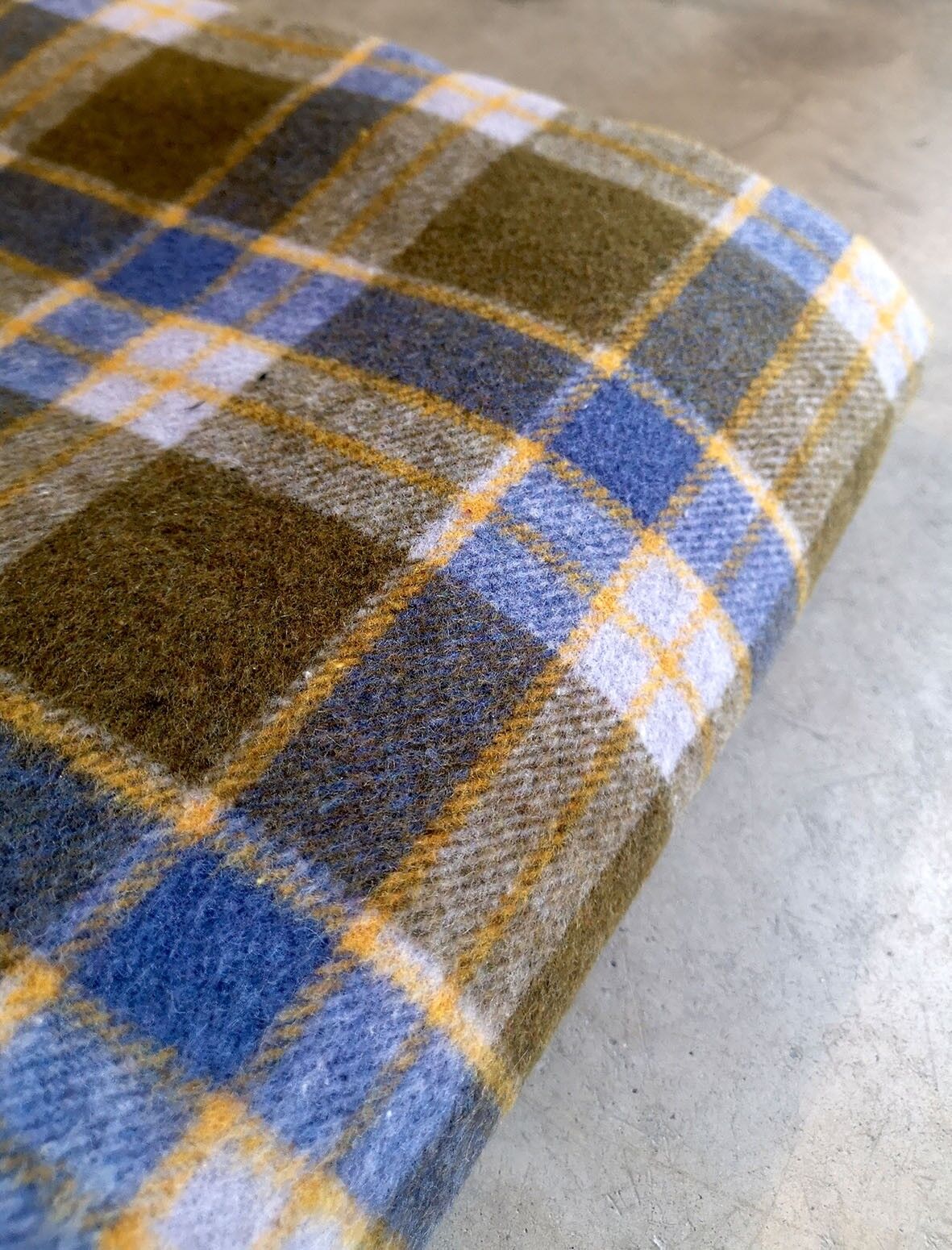 Tissu lainage à carreaux - Athina