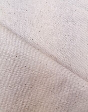 Tissu toile de coton sergé beige - Caitlin 1