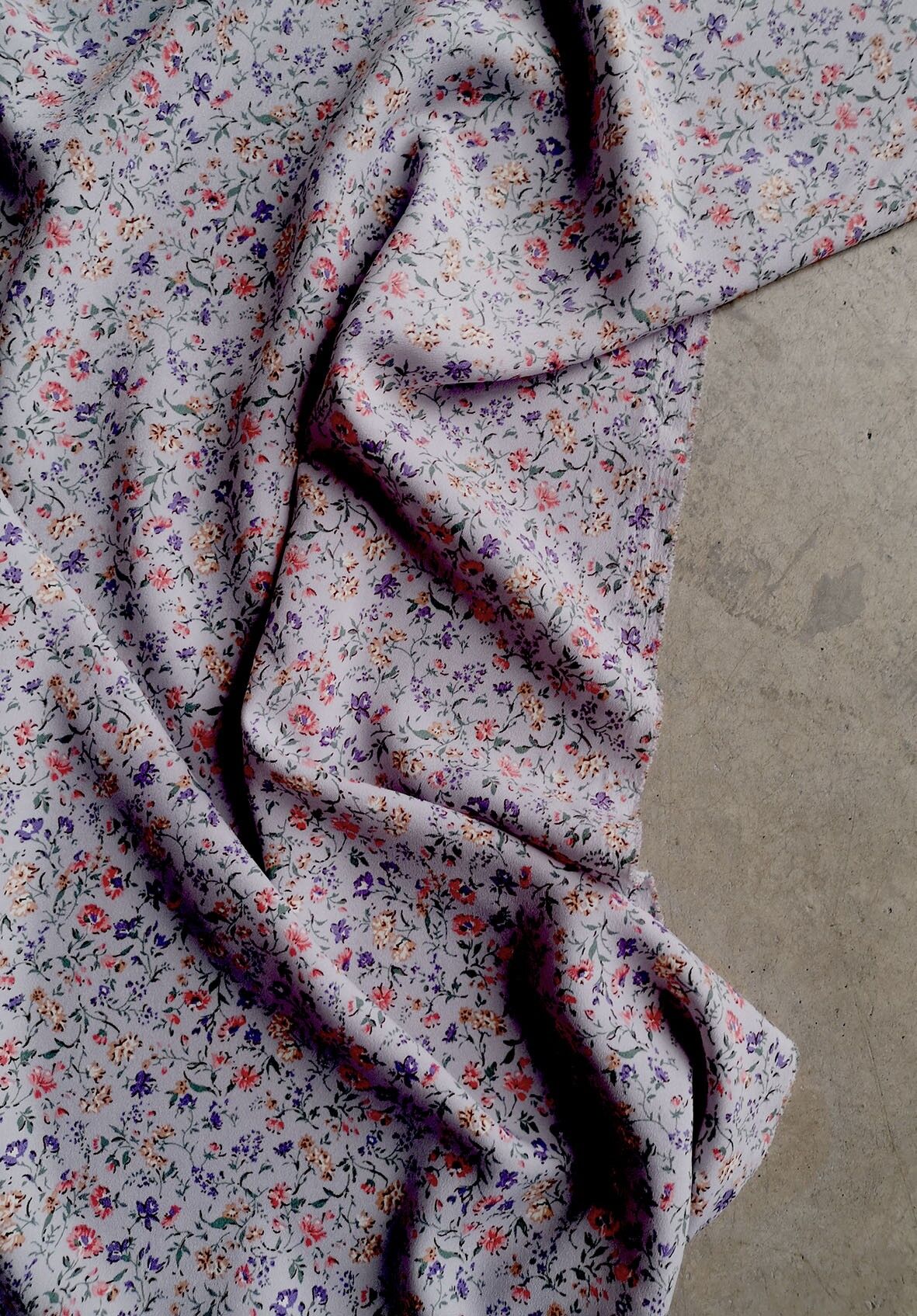 Tissu crêpe de poliestere viola - Alysha