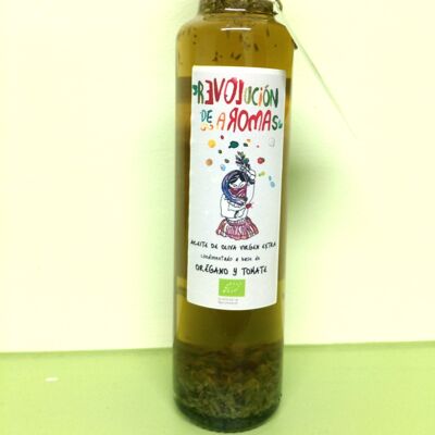 Aceite de oliva virgen extra eco. condimentado con orégano y tomate