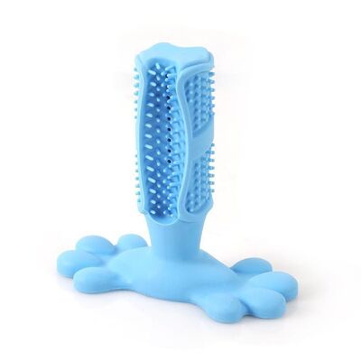 Paws & Son ™ DoggoBrush - Brosse à Dents pour Chien - Bleu - M