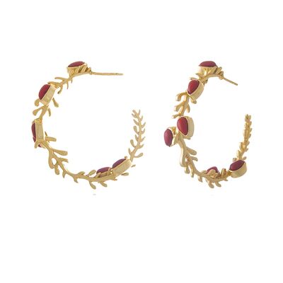 Boucles d'oreilles Lika Red