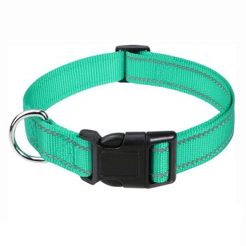 Paws & Son ™ Basic - Collier pour animal de compagnie - S - Vert 1