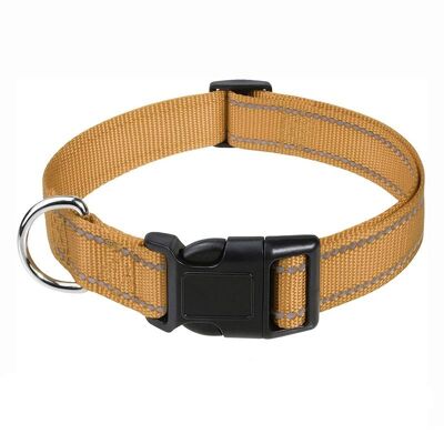 Paws & Son ™ Basic - Collar para mascotas - L - Marrón