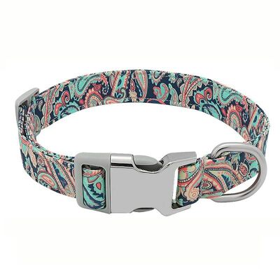 Paws & Son ™ Cool - Collar para perro - M - Patrón multicolor