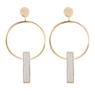 Boucles d'oreilles Orion White