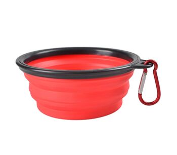 Paws & Son ™ Bowlies - Bol de Voyage Pliable - Rouge