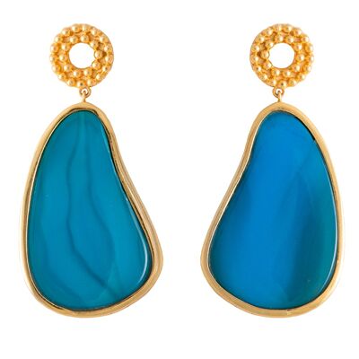 Pendientes Quebec Azul