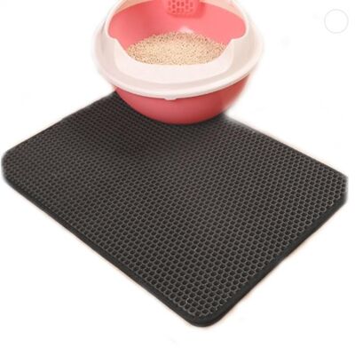 Paws & Son ™ Catmat - Tapis de sable de toilette pour chat - Gris - S - 30cm x 30cm