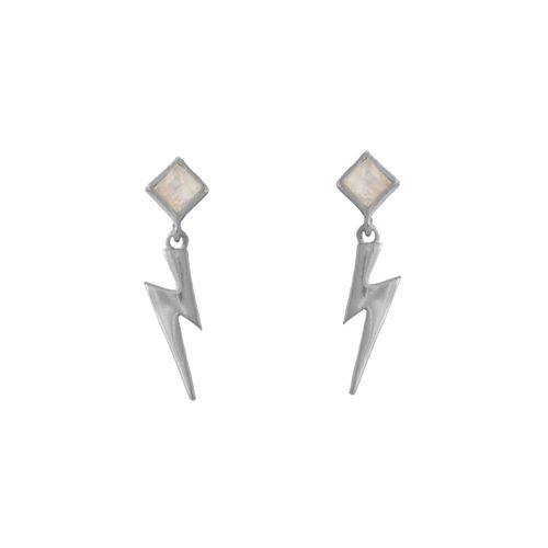 Pendientes Thunder Plata