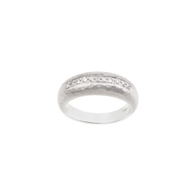 Frosted White Gold Ring
