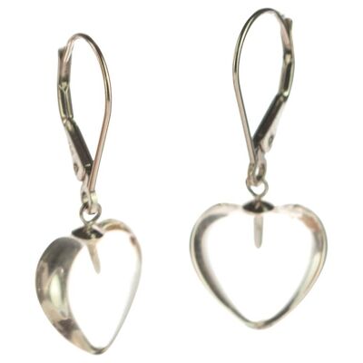 Glassy Heart Earrings
