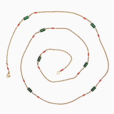 Jade and Coral Chain
