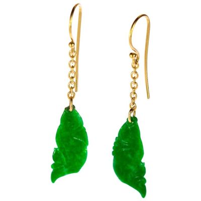 Jade Fish Earrings