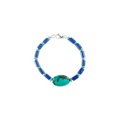 Lapis and Turquoise Bracelet