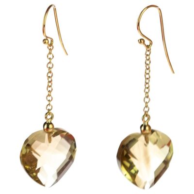 Lemon Heart Earrings