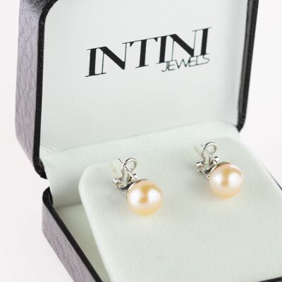 Lever Back Pearl Earrings