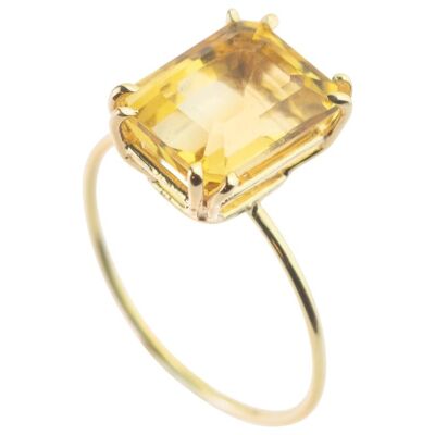 Natural Citrine Fashion Ring