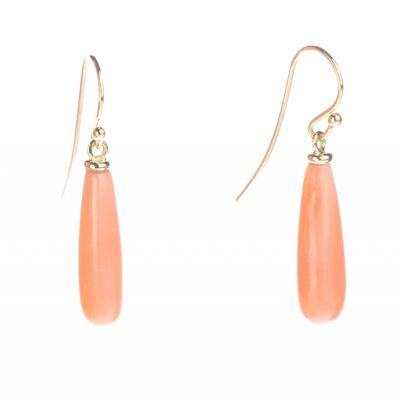 Natural Pink Coral Earrings