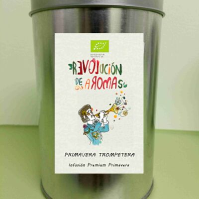 Infusión premium ecologíca primavera trompetera lata 10u