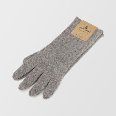 Yak Wool Gloves-Natural Grey